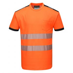 TEE-SHIRT HAUTE VISIBILITE ORANGE T181 PORTWEST +... 2