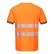TEE-SHIRT HAUTE VISIBILITE ORANGE T181 PORTWEST + TRANSFERT COEUR ET DOS LOG'S BLEU