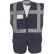 GILET DE SIGNALISATION YHVW801 TOPTEX + TRANSFERT COEUR ET DOS LOG'S BLEU
