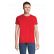 TEE-SHIRT HOMME PIONEER ORANGE ET BLANC LOG'S 03565 SOL'S + TRANSFERT COEUR LOG'S BLEU