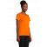 TEE-SHIRT FEMME PIONEER ORANGE ET BLANC LOG'S 03579 SOL'S + TRANSFERT COEUR ET DOS LOG'S BLEU