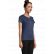 TEE-SHIRT FEMME PIONEER ORANGE ET BLANC LOG'S 03579 SOL'S + TRANSFERT COEUR ET DOS LOG'S BLEU