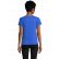 TEE-SHIRT FEMME PIONEER ORANGE ET BLANC LOG'S 03579 SOL'S + TRANSFERT COEUR ET DOS LOG'S BLEU