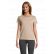 TEE-SHIRT FEMME PIONEER ORANGE ET BLANC LOG'S 03579 SOL'S + TRANSFERT COEUR ET DOS LOG'S BLEU
