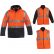 PARKA DE SIGNALISATION 4 EN 1 ORANGE FLUO/MARINE P98 + TRANSFERT COEUR LOG'S BLEU