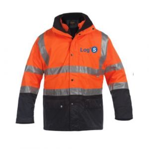 PARKA DE SIGNALISATION 4 EN 1 ORANGE FLUO/MARINE P98 +...