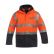 PARKA DE SIGNALISATION 4 EN 1 ORANGE FLUO/MARINE P98 + TRANSFERT COEUR LOG'S BLEU