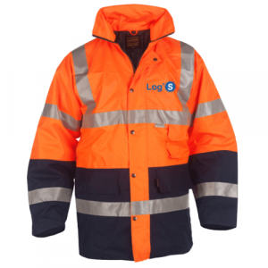 PARKA DE SIGNALISATION ORANGE/MARINE P90 + TRANSFERT...