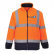 BLOUSON POLAIRE HAUTE ORANGE VISIBILITE F301 PORTWEST + BRODERIE COEUR LOG'S BLEU