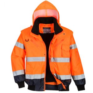 BLOUSON HAUTE VISIBILITE C465 ORANGE PORTWEST + TRANSFERT... 2