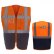 GILET DE SIGNALISATION YHVW801 TOPTEX + TRANSFERT COEUR ET DOS LOG'S BLEU