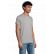 TEE-SHIRT HOMME PIONEER NOIR ET MARINE LOG'S 03565 SOL'S + TRANSFERT COEUR LOG'S BLANC