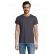 TEE-SHIRT HOMME PIONEER NOIR ET MARINE LOG'S 03565 SOL'S + TRANSFERT COEUR LOG'S BLANC