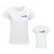 TEE-SHIRT FEMME PIONEER ORANGE ET BLANC LOG'S 03579 SOL'S + TRANSFERT COEUR ET DOS LOG'S BLEU