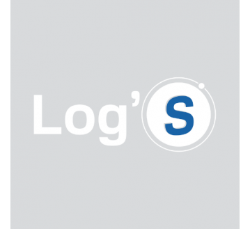 BRODERIE COEUR "LOG'S" AVEC BASELINE BLANC