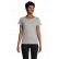 TEE-SHIRT FEMME PIONEER NOIR ET MARINE LOG'S 03579 SOL'S + TRANSFERT COEUR ET DOS LOG'S BLANC
