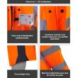 PARKA SIGNALISATION 4 EN 1 KITA HAUTE VISIBILITE VESTE + GILET - T2S