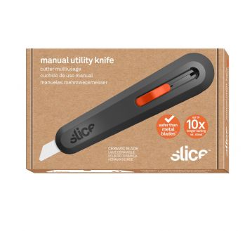 CUTTER RETRACTABLE MANUEL AMBIDEXTRE LAME CERAMIQUE 10550 - SLICE